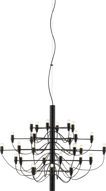 Flos 2097 30 Frosted Bulbs Pendelleuchte in Schwarz mit transparenten Leuchtmitteln - Bild 1