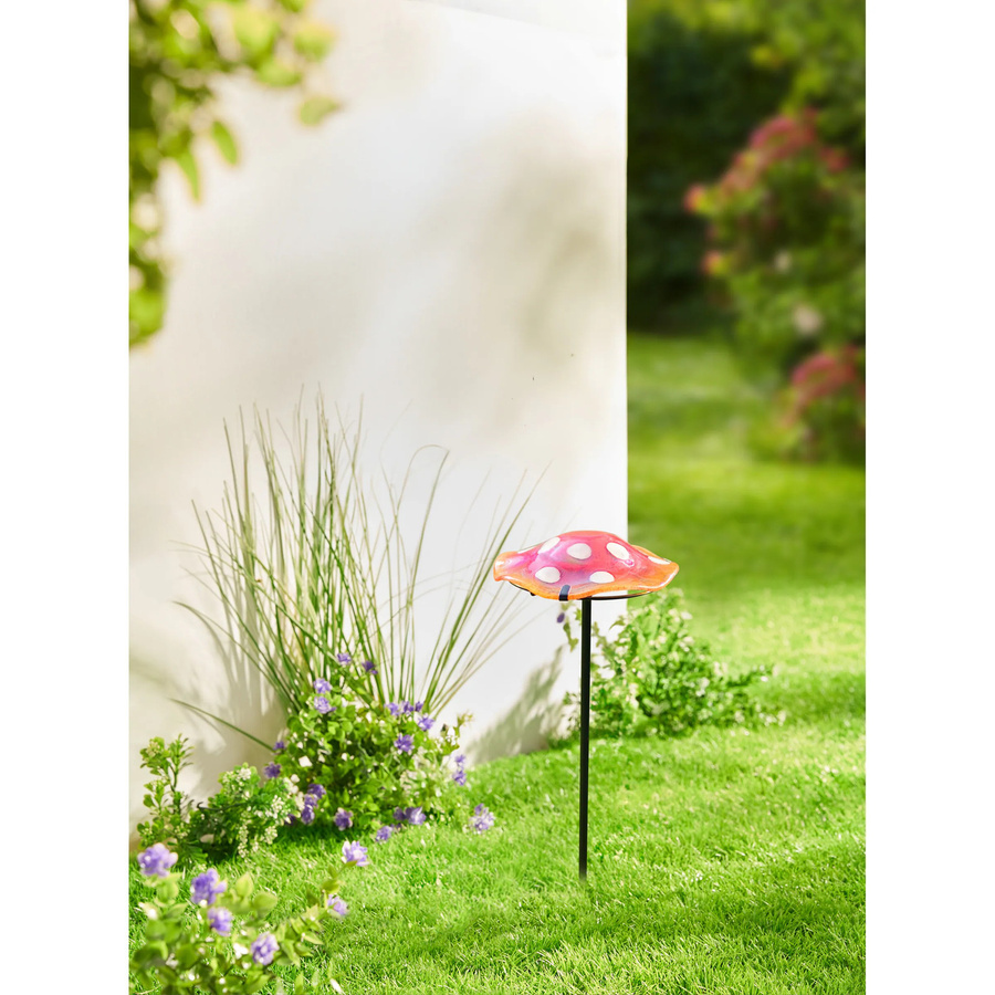 Viva Domo Glas-Gartenstecker Pilz in Multicolour - Bild 2