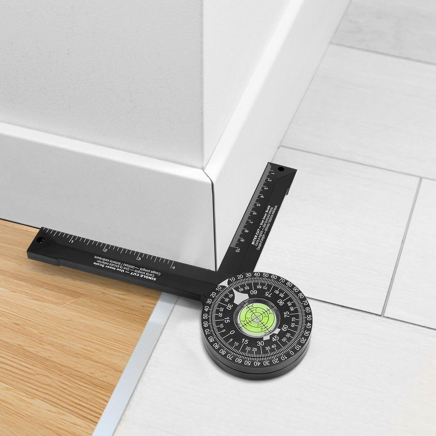 Shoemst Gehrungssäge Winkelmesser 360 Grad für Holzbearbeitung, horizontaler Positionierer in Schwarz - Bild 4