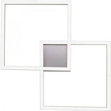 Just Light LOLAsmart-MAXI Smarte LED-Deckenleuchte in Weiß, dimmbar mit Fernbedienung, B/H/T: 63 x 8,5 x 63 cm - Bild 1