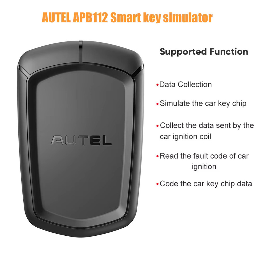 Autel APB112 Smart Key Simulator Haupteinheit und USB-C-Kabel-Set in Schwarz für IM608 und IM508 - Bild 2