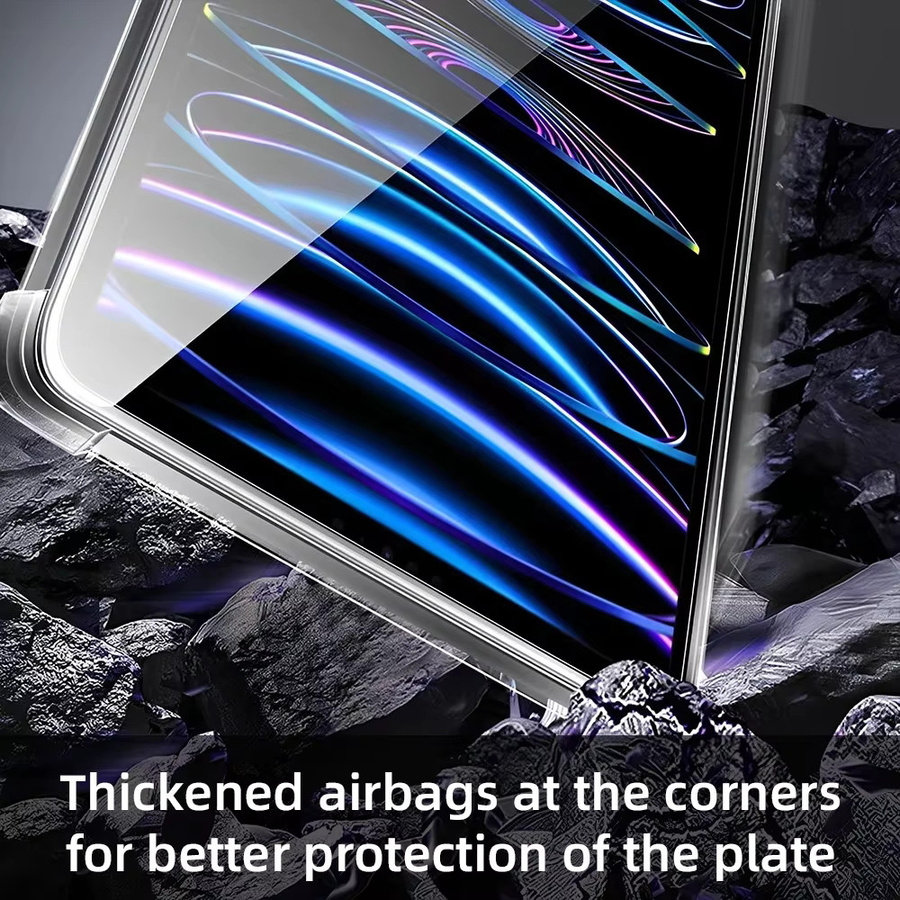 Transparente TPU-Silikon Hülle für Apple iPad Pro 11 und iPad Air 11/13 M3 2025 Generation - Bild 3