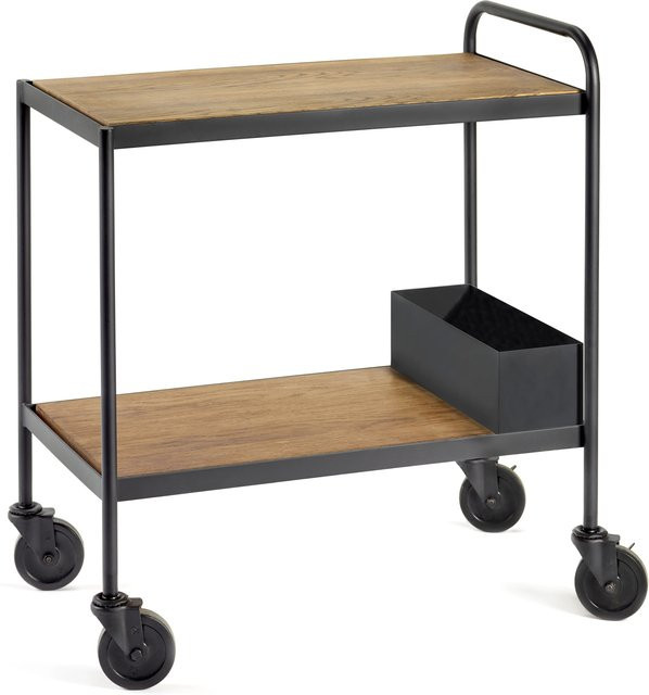 Serax James Servierwagen Schwarz aus Metall und Holz mit Rollen B/T/H: 38 x 70 x 80 cm - Bild 1