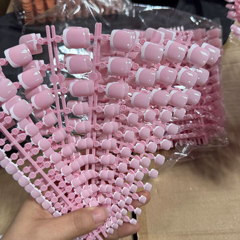 HotPress Künstliche Zehennägel, rosa, glänzend, 120 Stück - Bild 4