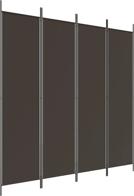 vidaXL Paravent aus Stoff in Braun, 4-teilig, B x H: 200 x 200 cm - Bild 1