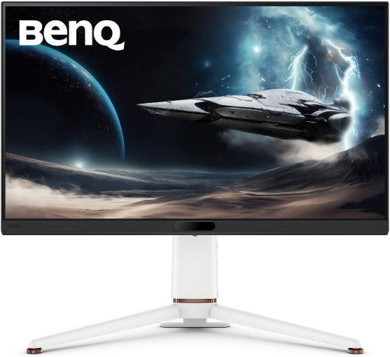 BenQ Mobiuz EX271U Gaming-Monitor mit 27 Zoll IPS-Display, 4K UHD Auflösung, 165 Hz und Anschlüssen wie HDMI, DisplayPort und USB-C in Schwarz und Weiß - Bild 1
