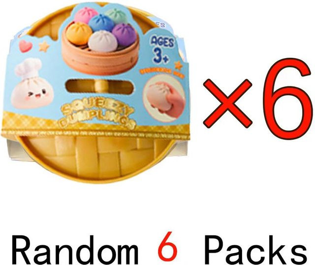 PRELEXT Squishies Teigtaschen Brötchen Spielzeug, mit Glitzer - Bild 1