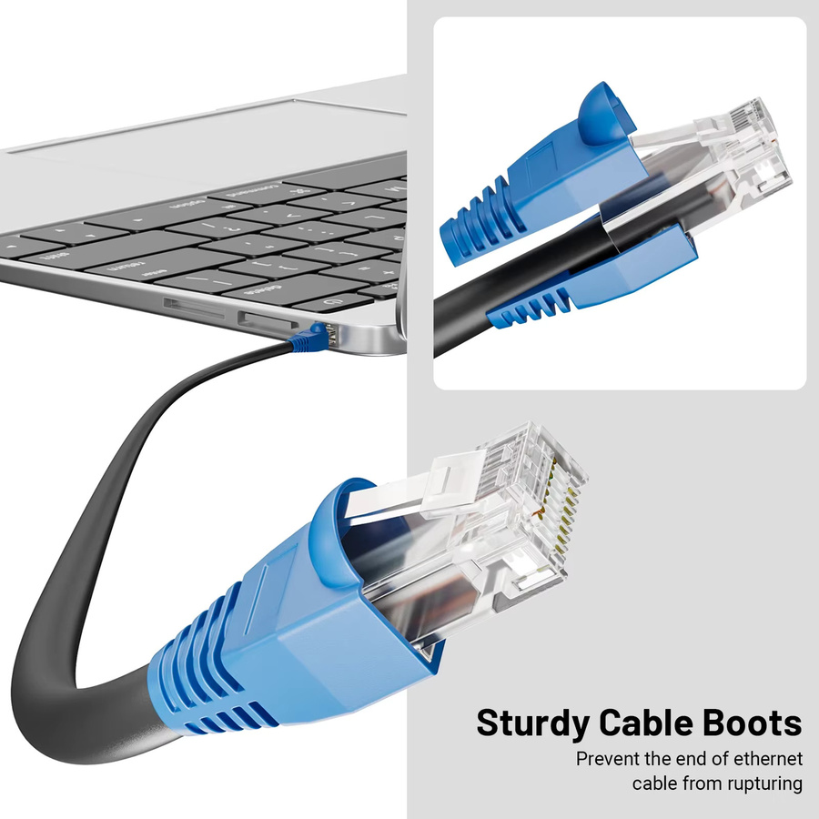 ZoeRax RJ45 Ethernet-Netzwerkkabel Zugentlastungsmanschetten und Steckerabdeckungen für CAT5 CAT5E CAT6 CAT6E, Mehrfarbig, Außendurchmesser: 6,5 mm - Bild 3