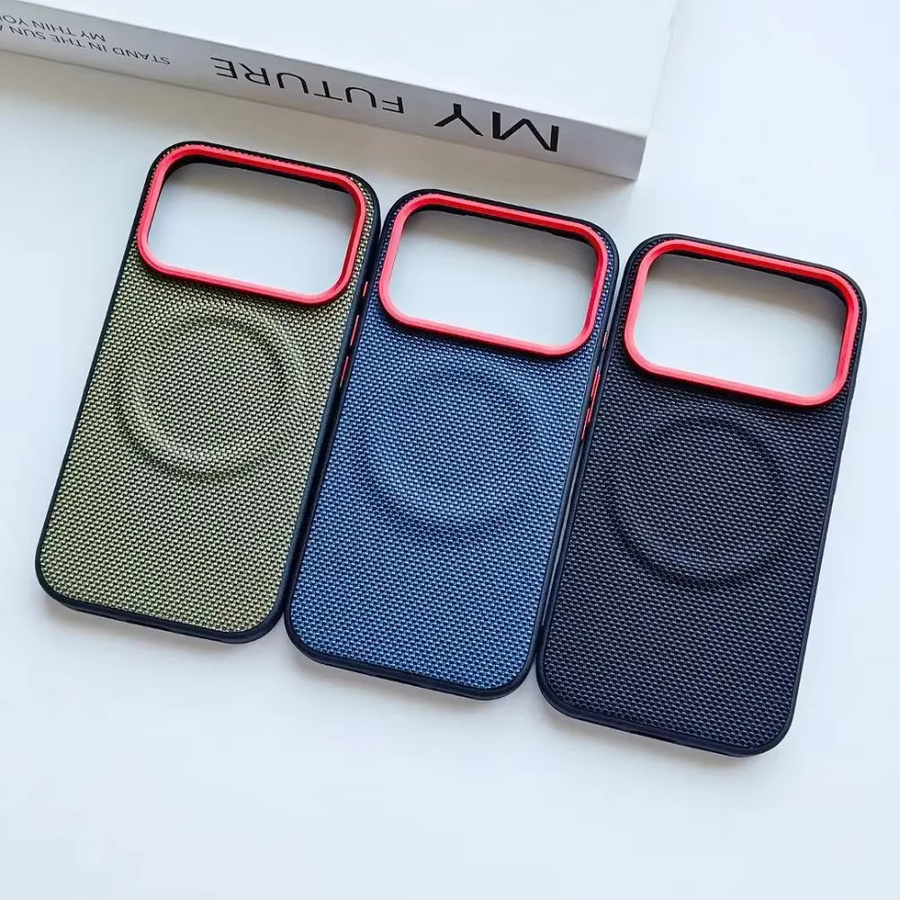 Luxus Woven Matte Anti-Slip Schutzhülle für Xiaomi Poco F8 Ultra Pro und Redmi K90 ProMax in Schwarz mit magnetischer Ladefunktion und Drop-Proof Schutz - Bild 4