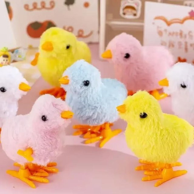 Fashnics Aufzieh-Hüpfendes Hühnchen Enten Spielzeug, 4-teiliges Set, ab 7 Jahren - Bild 1