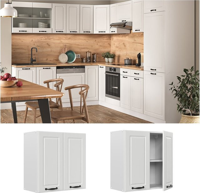 Vicco Hängeschrank R-Line in Weiß im Landhausstil mit Breite: 60 cm - Bild 1