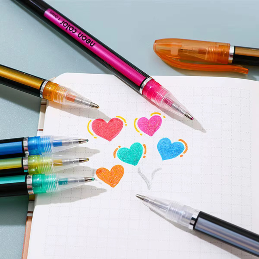 48-teiliges Kunst-Malstift-Set mit 24 farbigen Aquarellstiften und 24 Metallstiften in Multicolour, 1,0 mm Strichstärke - Bild 4
