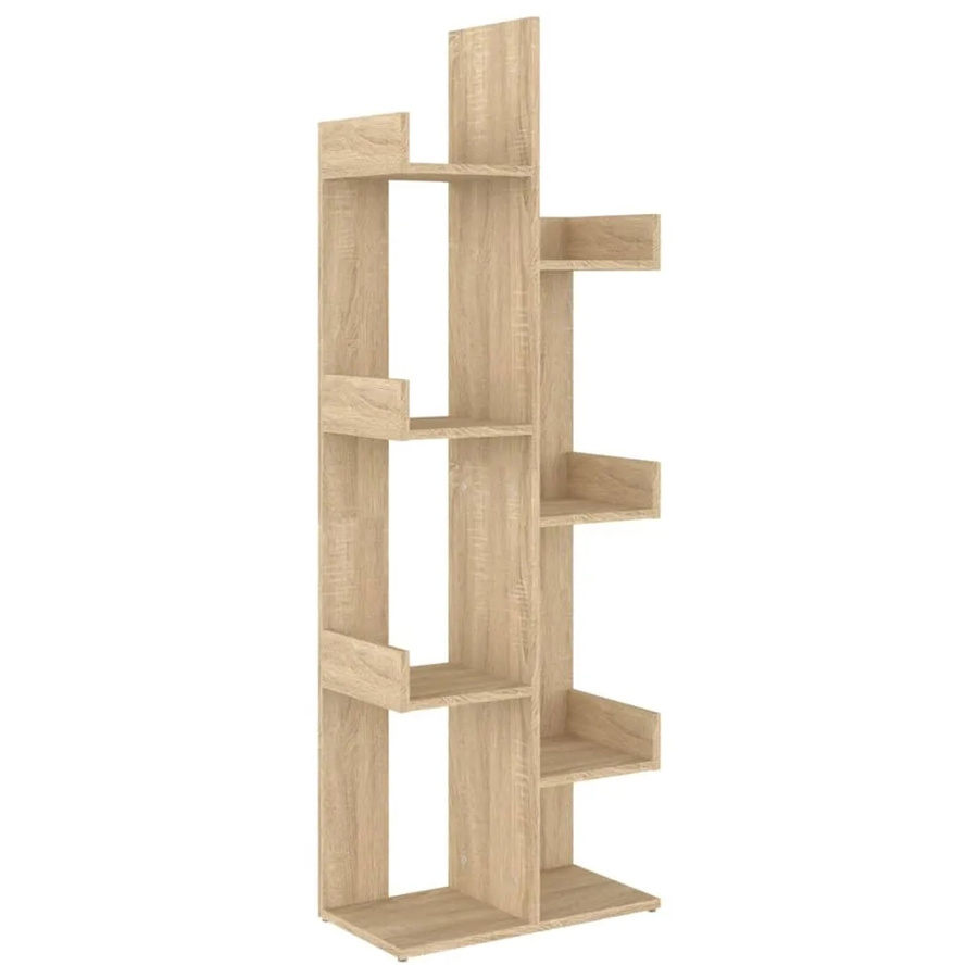vidaXL Bücherregal Sonoma-Eiche aus Holzwerkstoff, B/T/H: 48 x 25,5 x 140 cm - Bild 2
