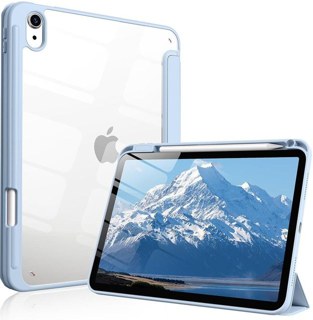 Apple iPad Hülle mit Stifthalter und magnetischer Klapp-Smart-Funktion für iPad 11 Zoll (11. Generation) und iPad 10,9 Zoll (10. Generation) in Blau - Bild 1