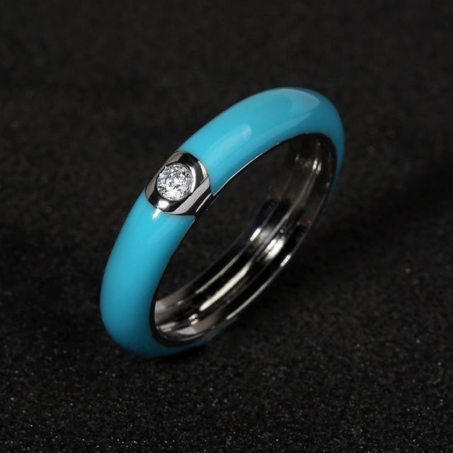 Yiran pet products Ring, Messing, Gold, Zirkonia, Damen - Bild 1