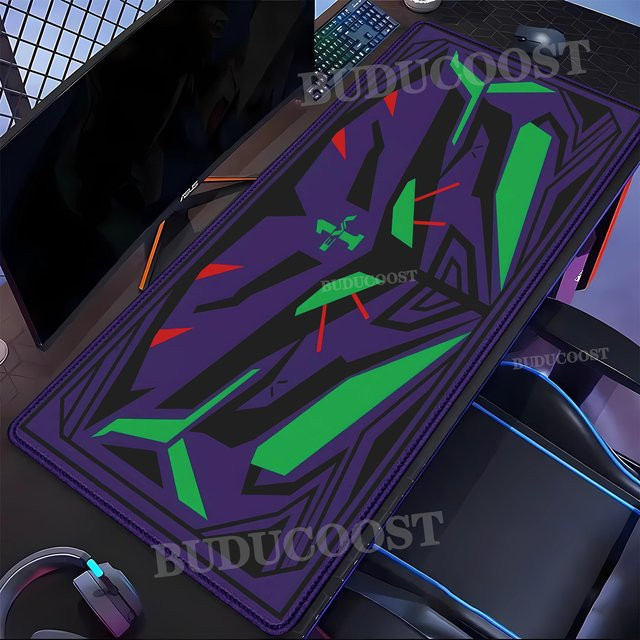 Potdemiel Evangelion Mauspad XXL Gamer Schreibtischunterlage mit HD-Druck in Multicolour - Bild 1
