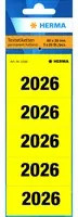 HERMA Jahresschild 2026 in Gelb und Schwarz aus FSC-zertifiziertem Papier - Bild 1