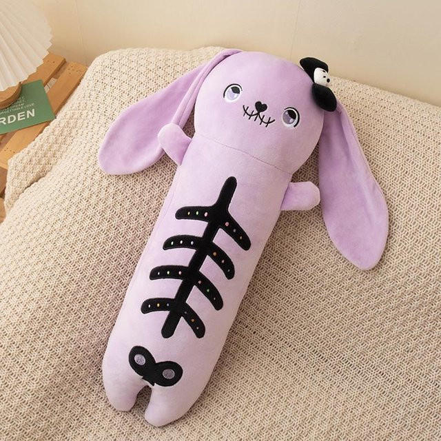 Yiran Health & Beauty Panda Hase Plüschtier, 60cm, Schwarz, Weiß, Lila - Bild 1