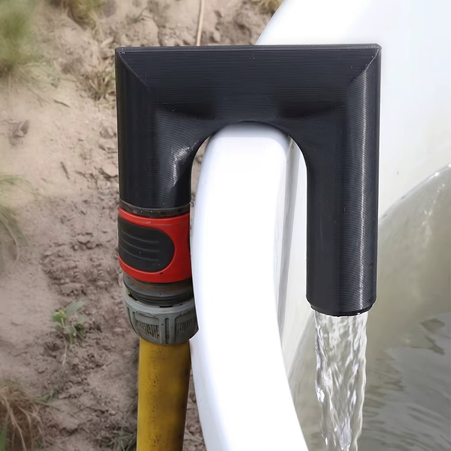 CMCP Gartenschlauchhaken Schwarz – Rutschfestes Bewässerungswerkzeug zum Befüllen von Wassertanks - Bild 6