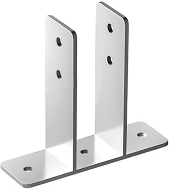 Fishine Urinal-Sichtschutzhalter aus Edelstahl in Chrom, 4er-Set für 1-Zoll-Paneele - Bild 1