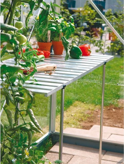 Abklappbarer Vitavia Alutisch in Alu-Blank/Silber, B/T: 120 x 56 cm - Bild 1