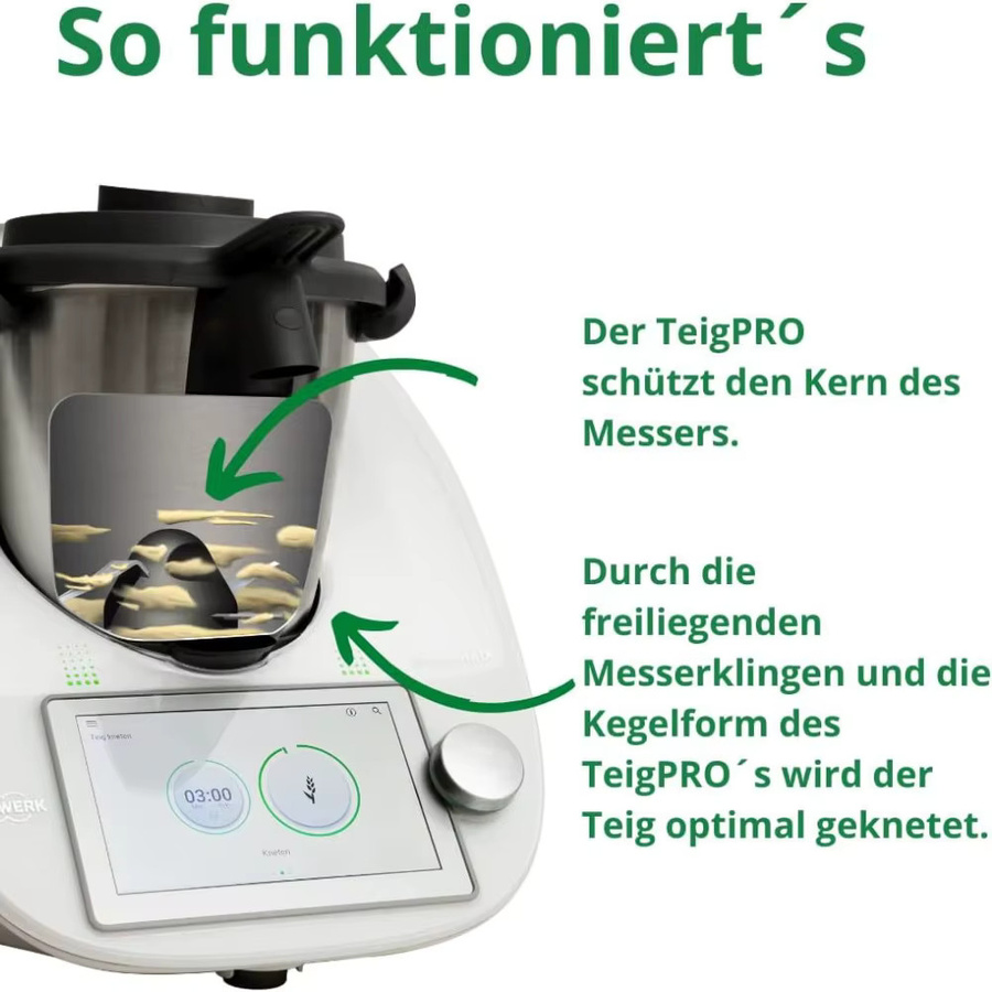 Vorwerk Teigvermeidung Schutzhülle für Thermomix TM5 und TM6 in Grau - Bild 6