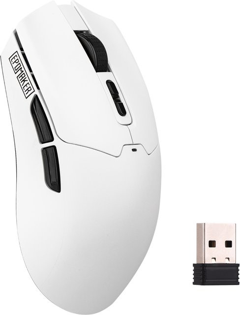 EPOMAKER Click Lite Tri-Mode kabellose ergonomische Gaming-Maus mit PAW3311-Sensor und bis zu 24.000 DPI in Schwarz oder Weiß - Bild 1