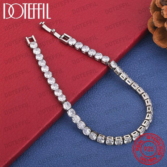 DOTEFFIL Armband 925 Silber, Zirkonia, Damen - Bild 1
