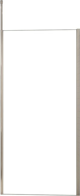 AICA Walk-in Duschkabine mit Deckenstrebe, Duschwand aus 8mm ESG Glas mit Nano-Beschichtung, Farbe Transparent/Silber, B: 120 cm, H: 200 cm - Bild 1