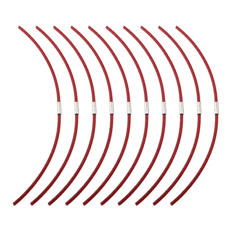 10 Stück Bosch Rasentrimmer-Seil rot, runde Trimmerkordel aus Metall mit 2,4 mm Durchmesser für ART23 ART26 ART30 F016800181 - Bild 2