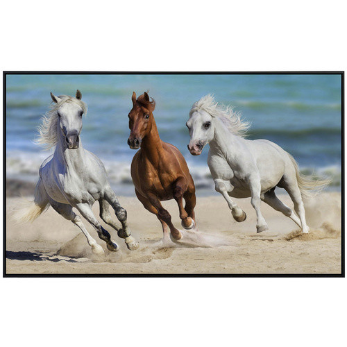 papermoon EcoHeat Infrarotheizung Horse Herd Run Galopp in Bunt mit Matt-Effekt, App-Steuerung und Überhitzungsschutz - Bild 2