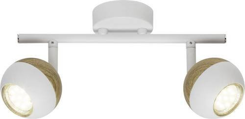 Brilliant Scan G59413/75 LED Deckenstrahler GU10 6W in Weiß und Holz - Bild 1