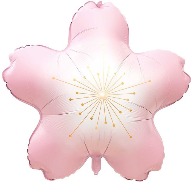 Rico Design Folienballon Kirschblüte in Rosa, Breite: 85 cm, Höhe: 81,5 cm - Bild 1