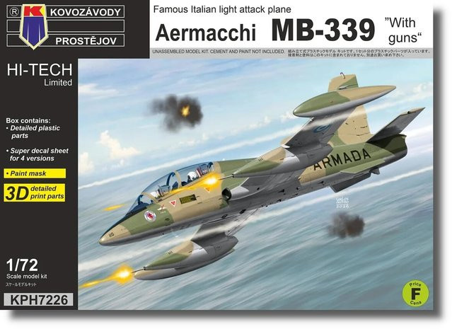 KP Models Aermacchi MB-339 Gunpod Plastikmodellbausatz 1/72 Flugzeug - Bild 1