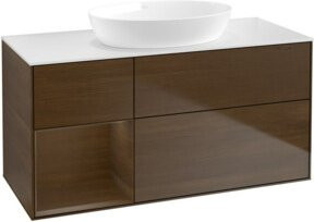 V&B Finion Waschtischunterschrank mit Wandbeleuchtung in Weiß, Breite: 120 cm, Tiefe: 50,1 cm, Höhe: 50,1 cm - Bild 1