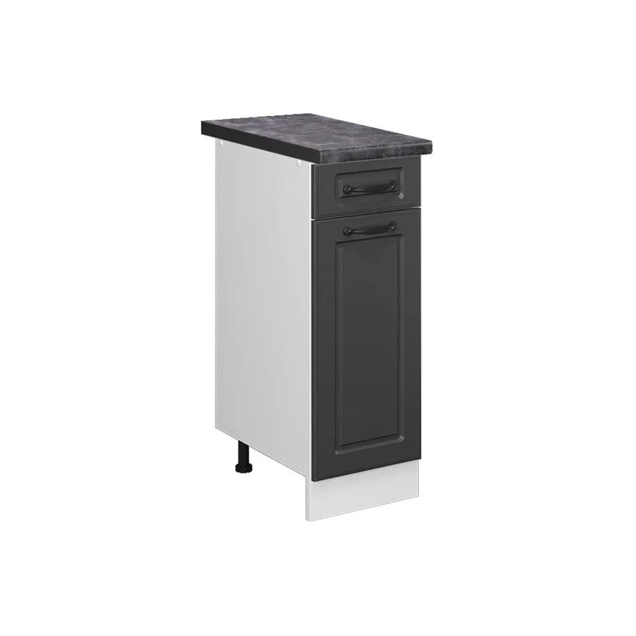 Vicco Küchenunterschrank R-Line Landhaus Stil in Anthrazit und Weiß, B: 30 cm, H: 81,6 cm, T: 60 cm - Bild 2