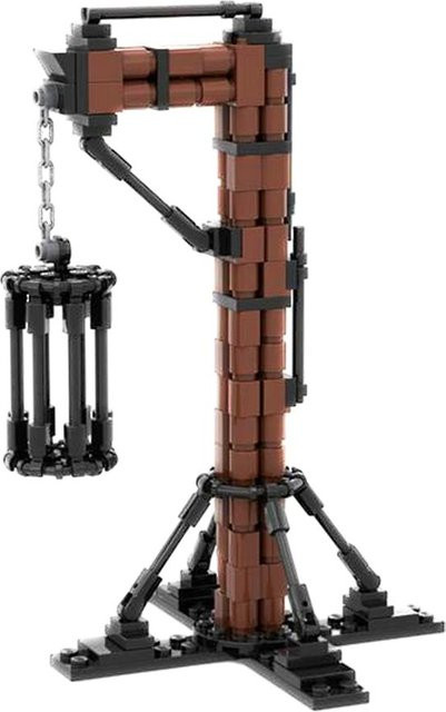 Gobricks Mittelalterliche Militärische Galgen Ziegel Gefängnis Bausteine Set ab 14 Jahren - Bild 1