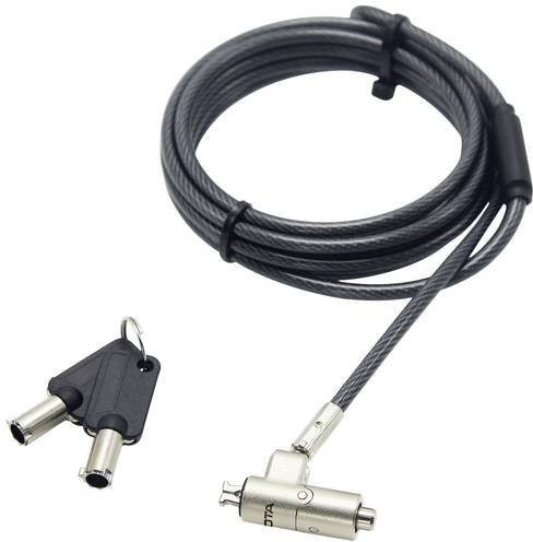 Dicota Laptop-Schlüsselschloss D31939-V1 in Schwarz mit 1,5 m Kabel - Bild 1