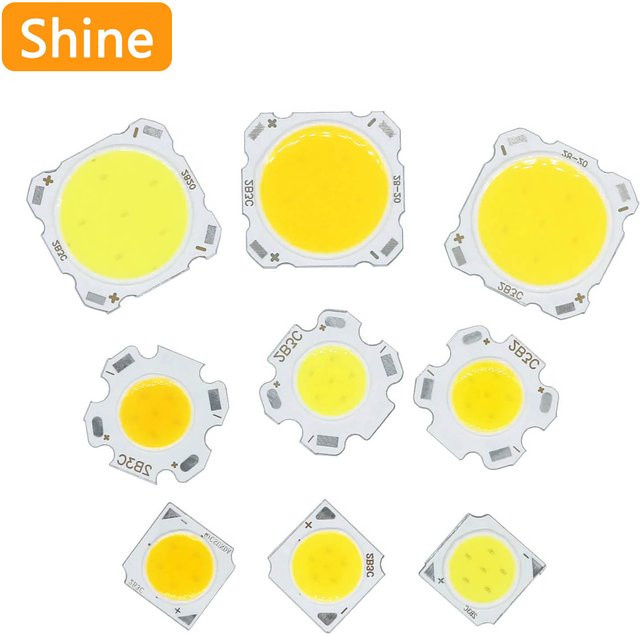 10 Stück DT&ZM Hochleistungs-LED COB Chips in Gelb für DIY Lichtlampen und Scheinwerfer - Bild 1