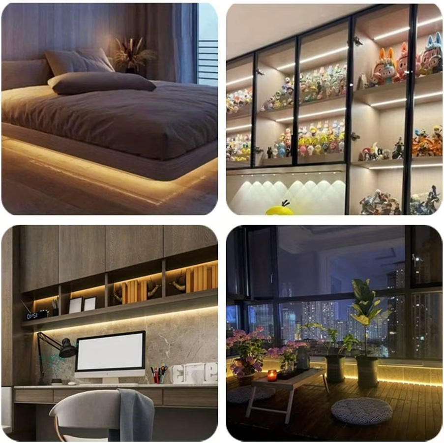 Shine-Tale USB Neon Flex LED Streifen in Weiß mit Bewegungssensor und Dimmer, wasserdichte flexible Hintergrundbeleuchtung für TV und Akzentbeleuchtung - Bild 6