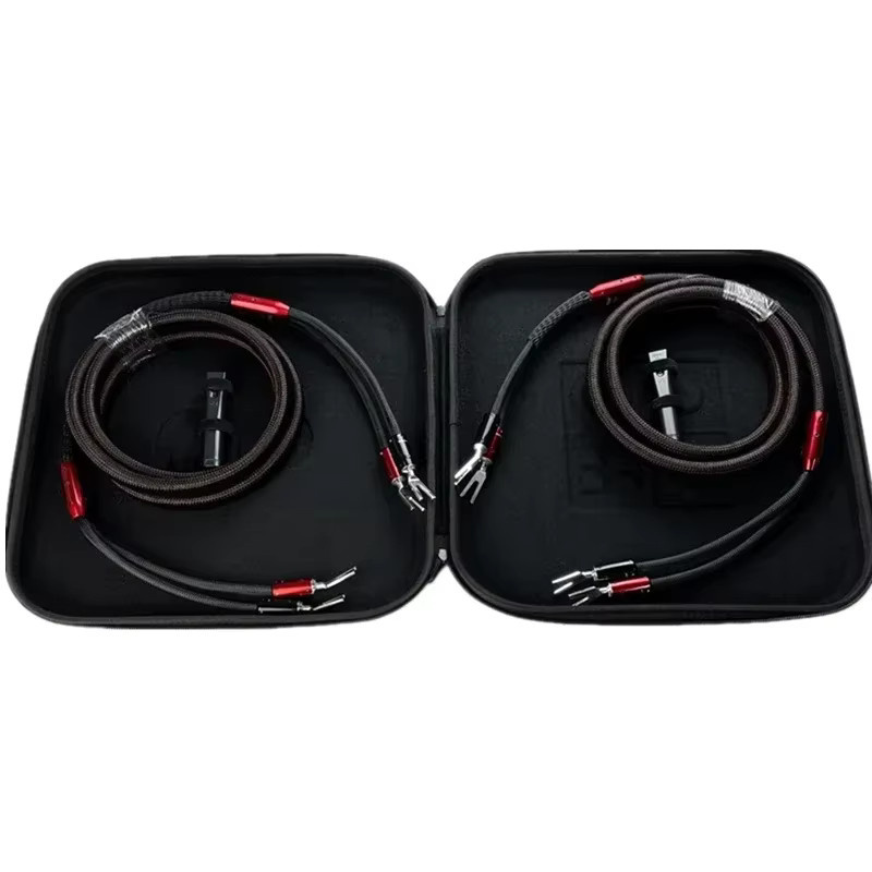 FireBird Full-Range Lautsprecherkabel mit Bananenstecker Zero & Bass PSS in Silber für HiFi-Audioverstärker und Biwire-Anwendungen - Bild 3