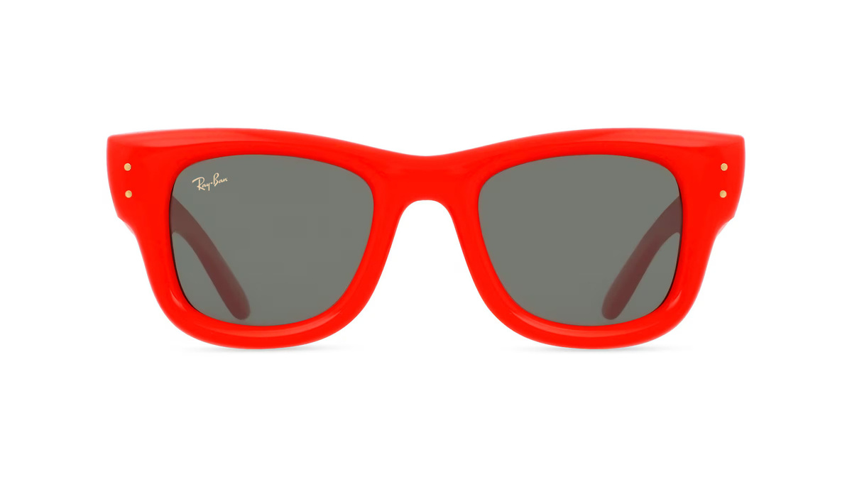 Ray-Ban RB4940 Sonnenbrille, Vollrand, quadratisch, Kunststoff, Unisex, rot, grau - Bild 1