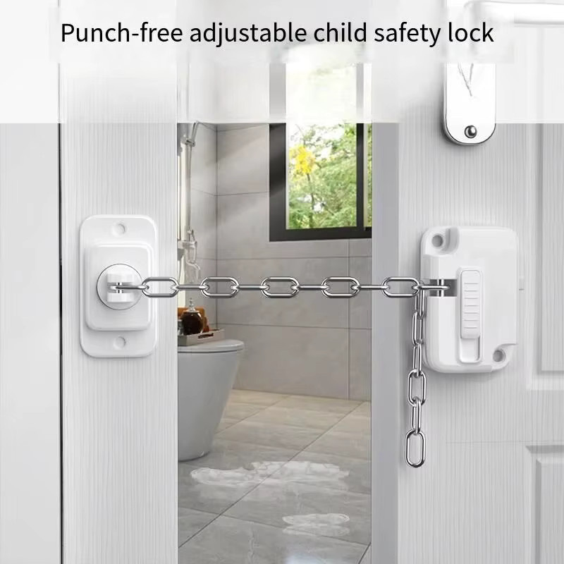 Verstellbare Kindersicherheitsschlösser als Fensterbegrenzer und Türschlösser in Weiß - Bild 2
