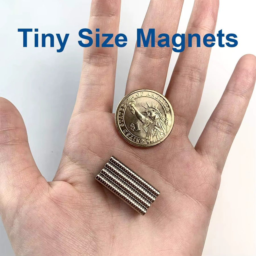 Permanente runde Neodym-Magnete in Silber, Durchmesser: 3 mm, Höhe: 1 mm - Bild 2