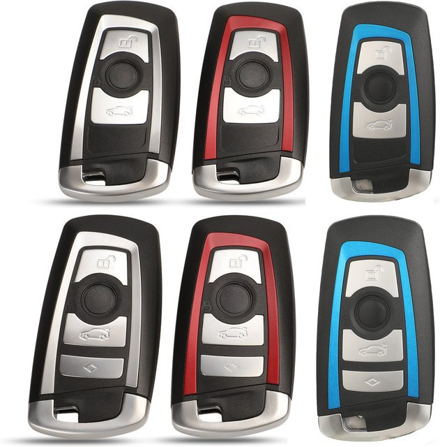 Jingyuqin Smart Remote Key Shell für BMW F30 F31 F32 F33 F34 F35 F36 Serie E90 E91 E92 E93 X5 Ersatzgehäuse für Autoschlüssel - Bild 1