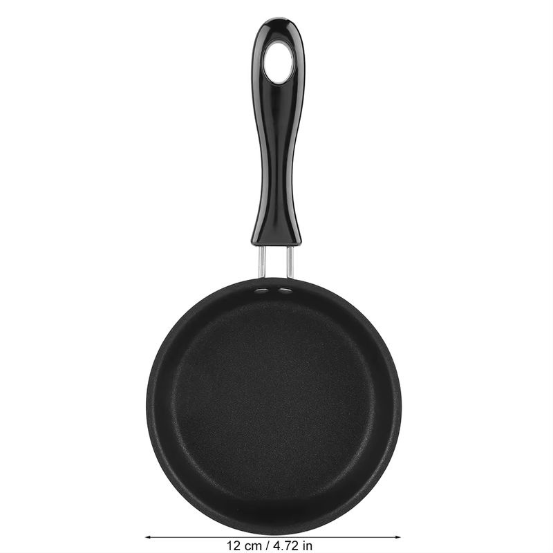 Qiilu Antihaft Pfanne aus Gusseisen in Schwarz, Durchmesser: 12 cm - Bild 4