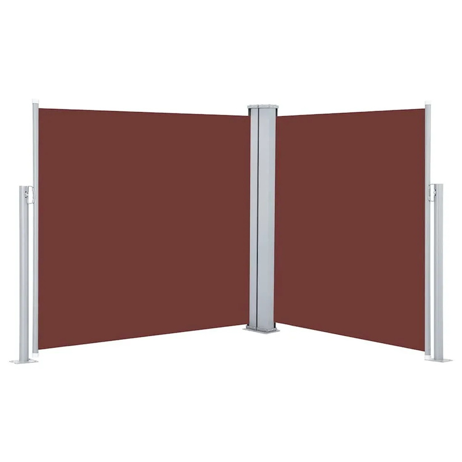 vidaXL Ausziehbare Seitenmarkise Braun B: 100 cm, T: 600 cm - Bild 2