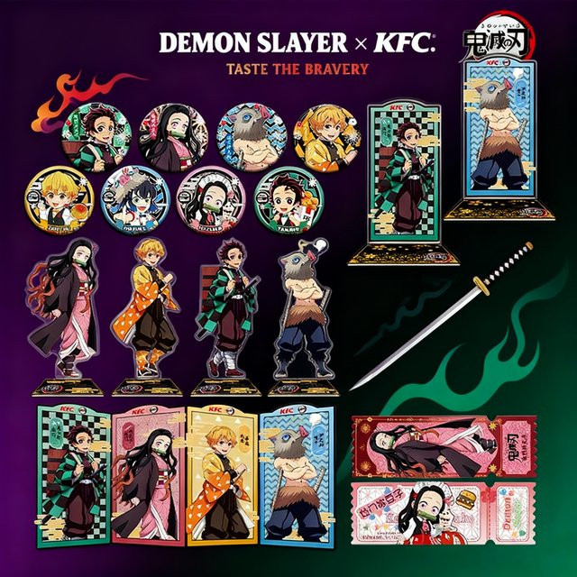 Bandai Demon Slayer Acryl-Ständer Schlüsselanhänger, Set / Bundle, Kunststoff, Bunt / Mehrfarbig - Bild 1