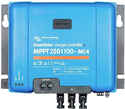 Victron Energy SmartSolar 250/100-MC4 VE.Can MPPT Laderegler für 12V, 24V und 48V mit 100A in Blau - Bild 1