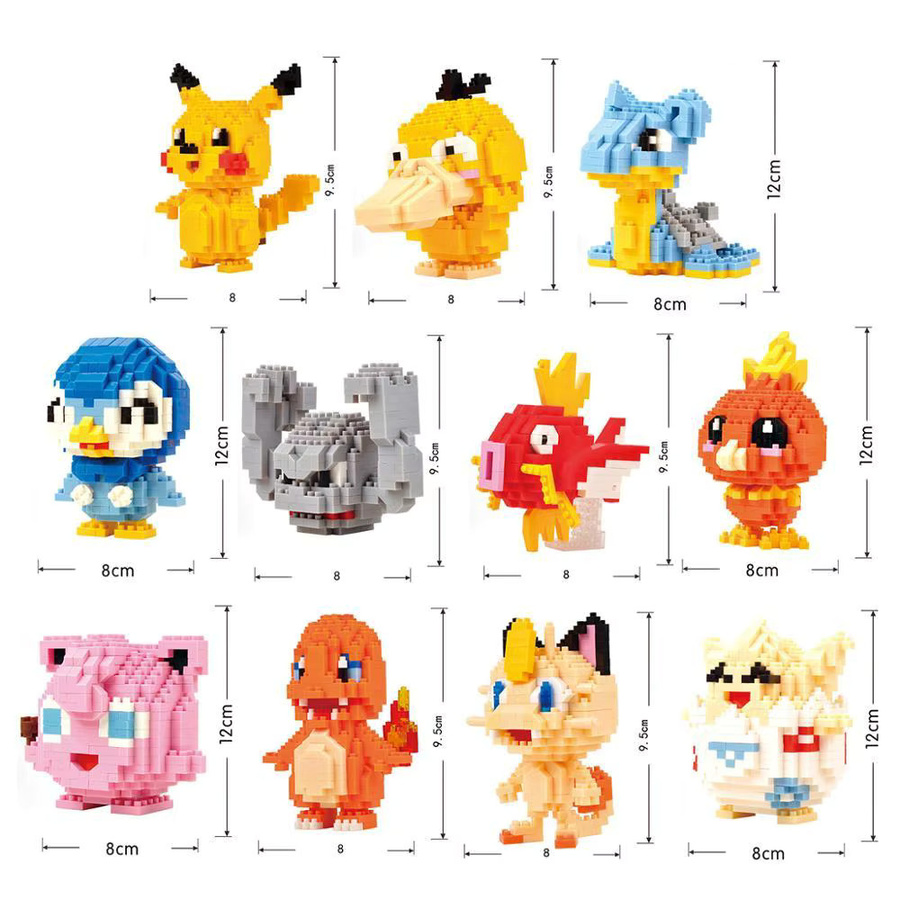 Keeppley Pokémon Bausteine, 61 Stile, Set - Bild 2